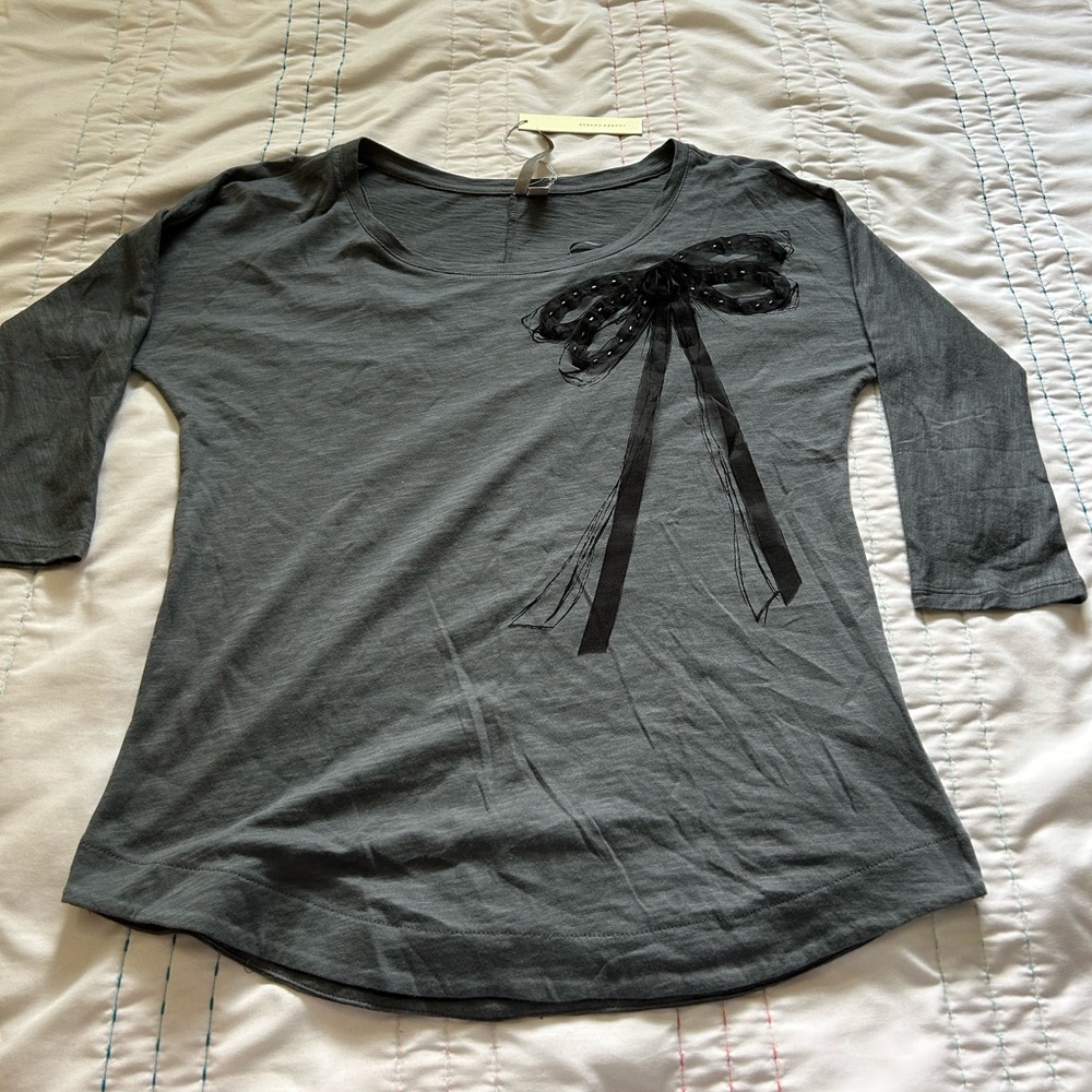 NEW “Lauren Conrad” Bow Shirt, Size “Medium”